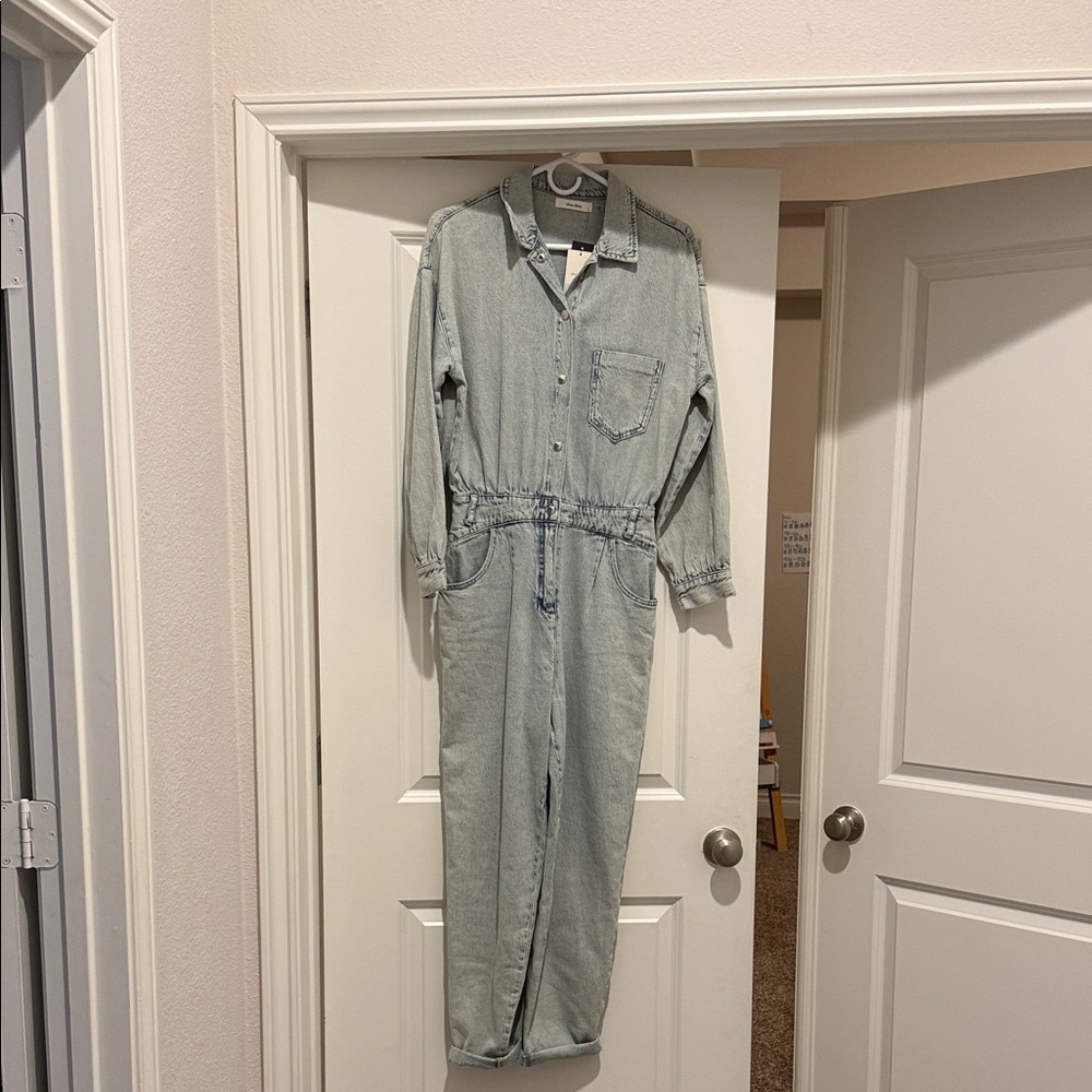 Light Blue Denim Jumpsuit